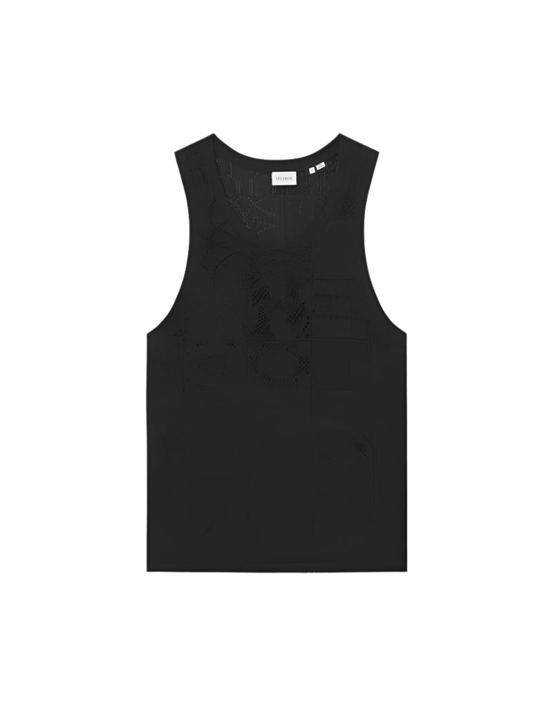 Huxley Lace Tank Top | Black