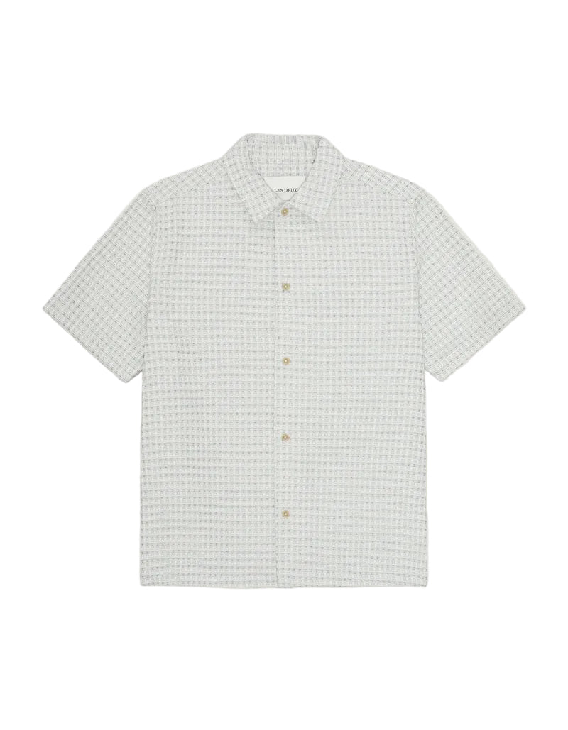 Check Seersucker SS Shirt | Ivory – Cowboys and Astronauts