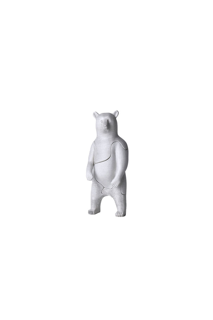 3D Art Object & Puzzle - White Bear