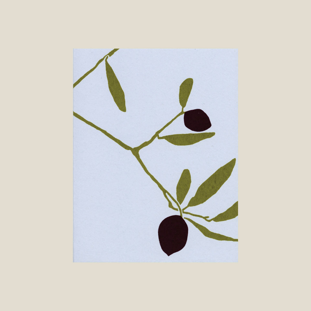 Olive branch card