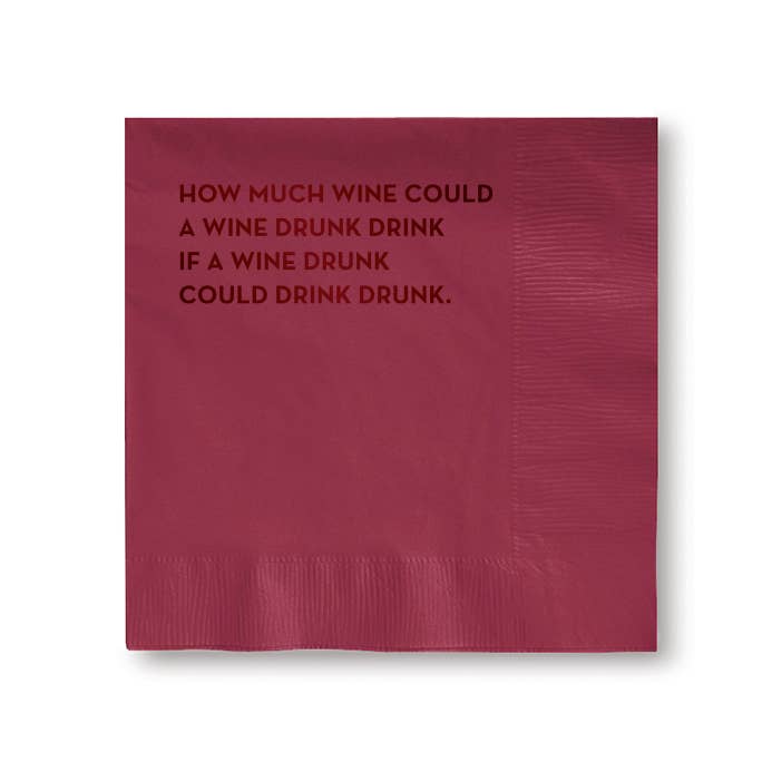 #641: Wine Drunk Napkins