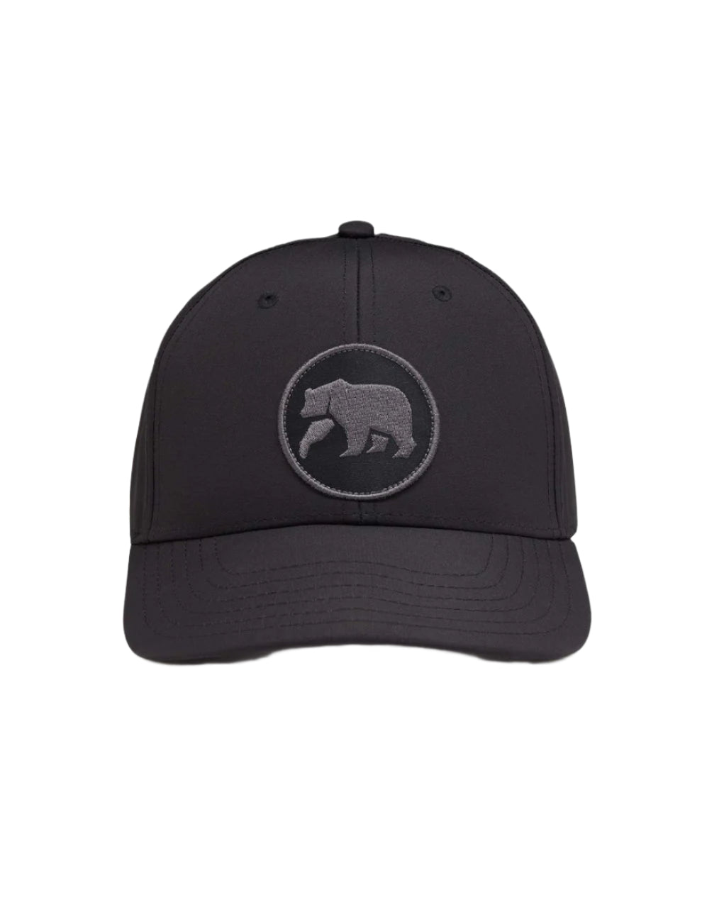 Circle Patch Performance Cap | Black