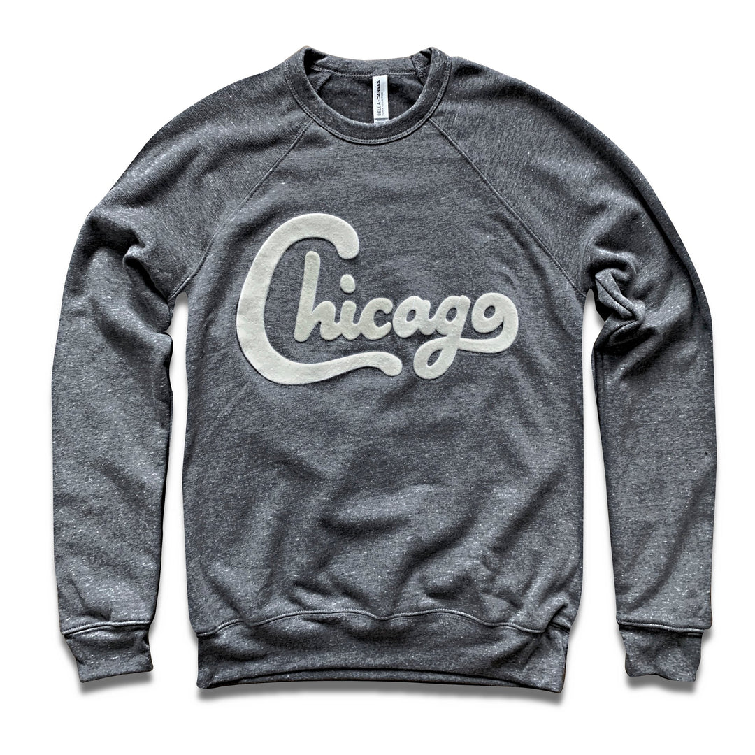 Chicago Felt Applique Crewneck