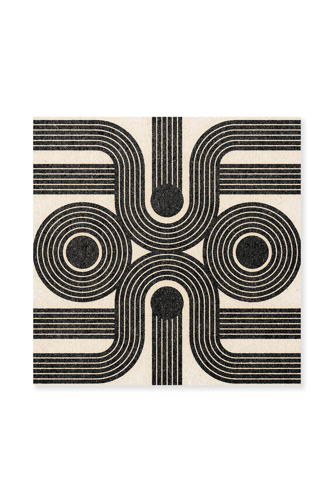 Deep Lines and Circles Art Print