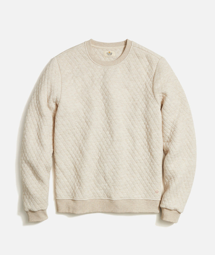 Corbet Quilted Crew | Oat