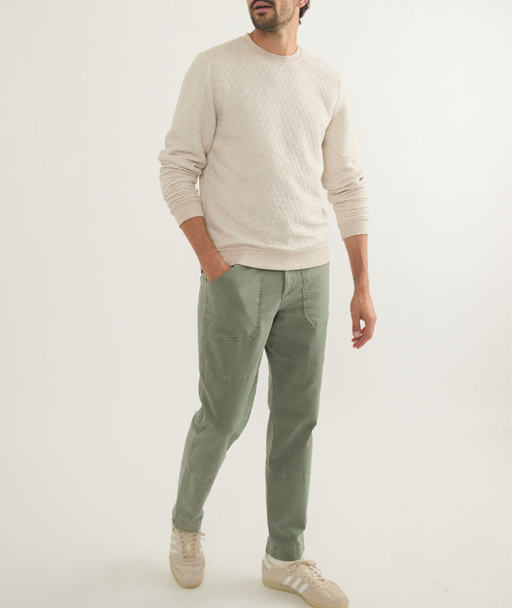 Corbet Quilted Crew | Oat