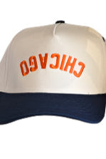 CHICAGO - Upside Down Baseball Cap (Orange/Blue)