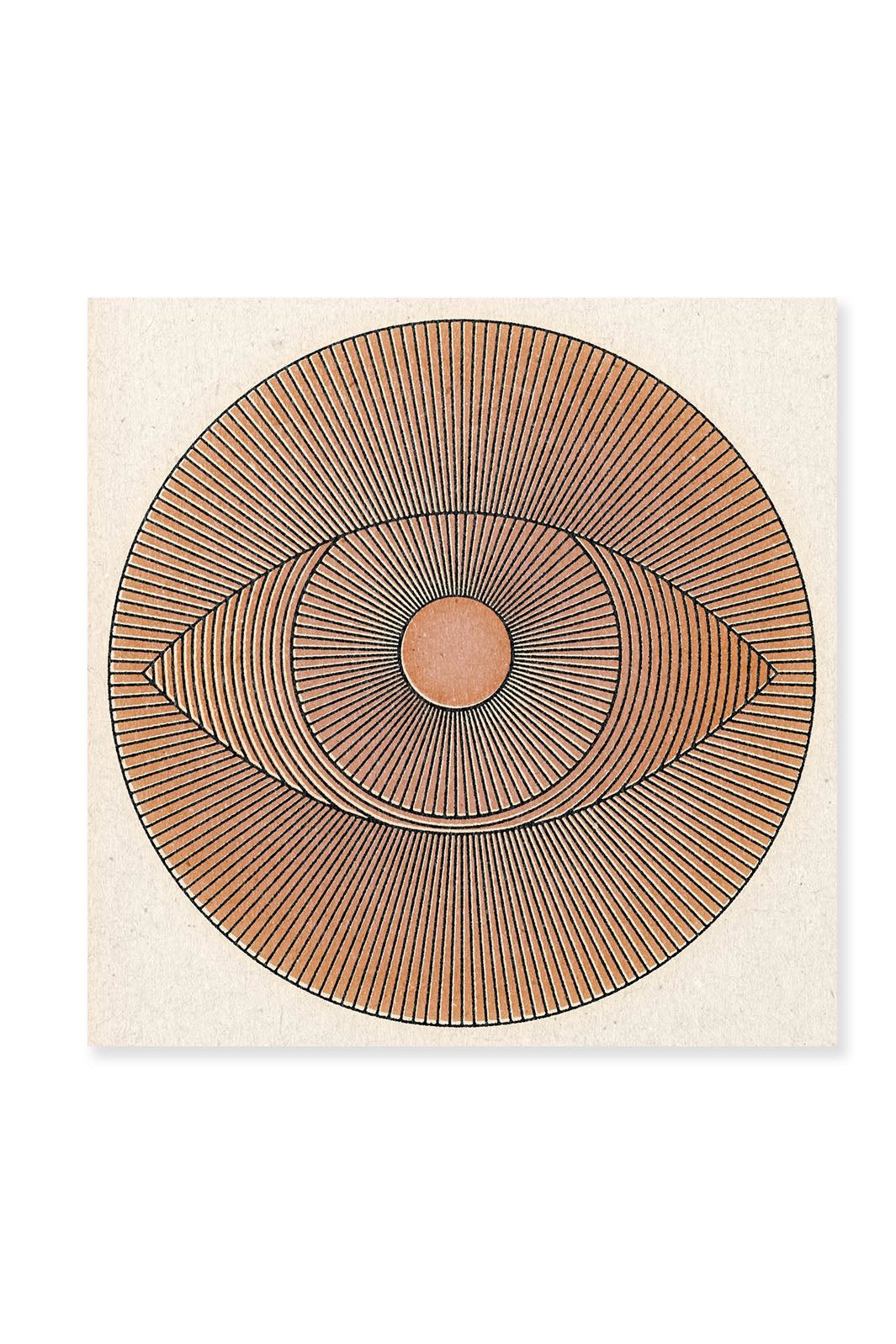 Radiating Eye Art Print