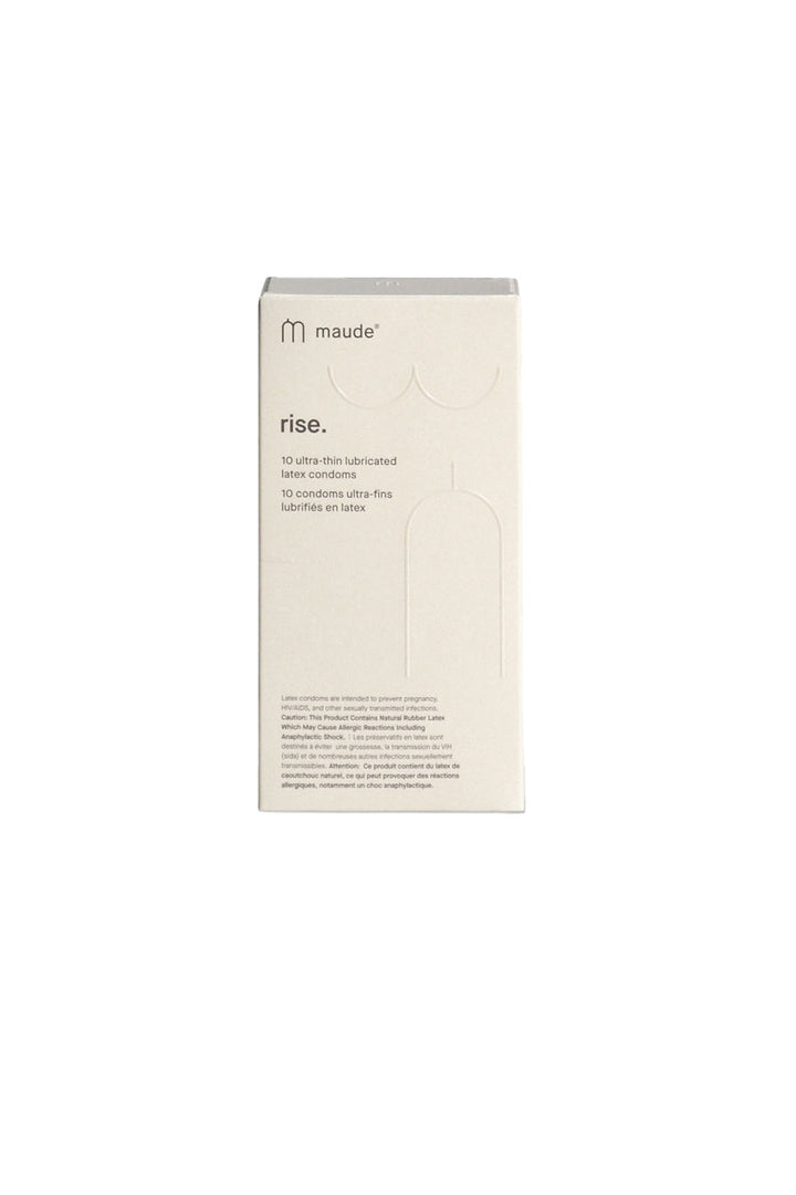 Rise 100% Ultra-Thin Natural Latex Condoms, 10 pack