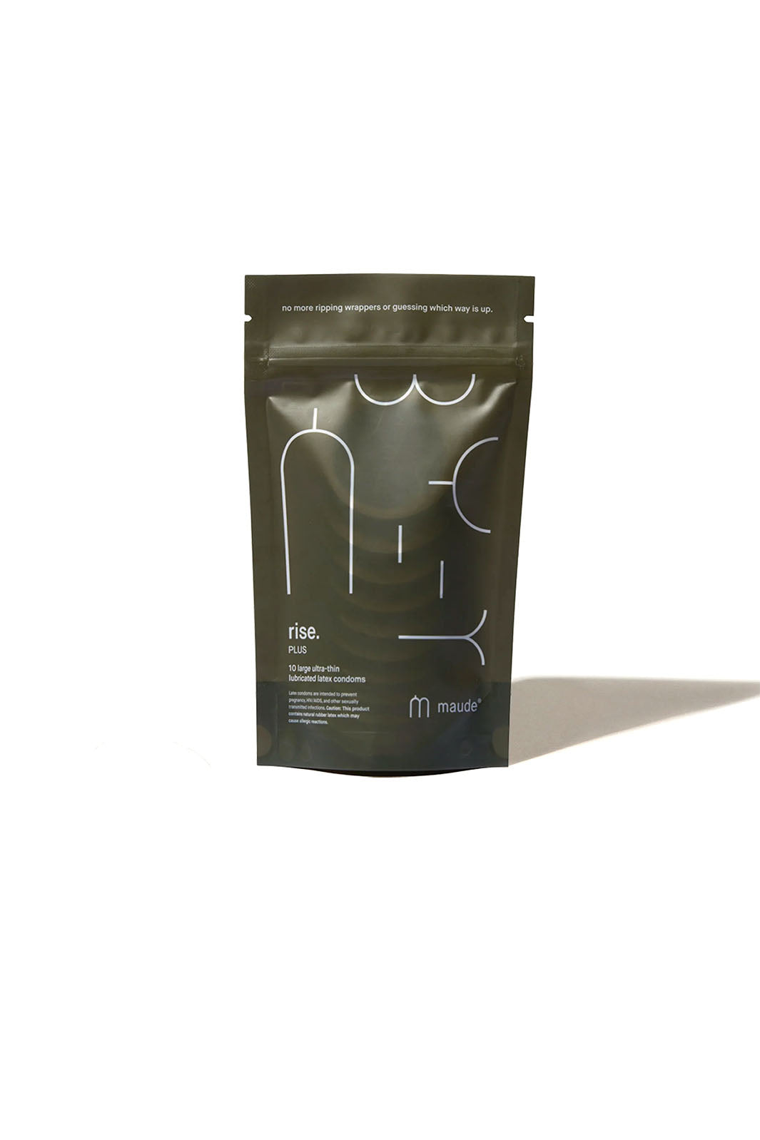 Rise Plus 100% Ultra-Thin Natural Latex Condoms, 10 pack