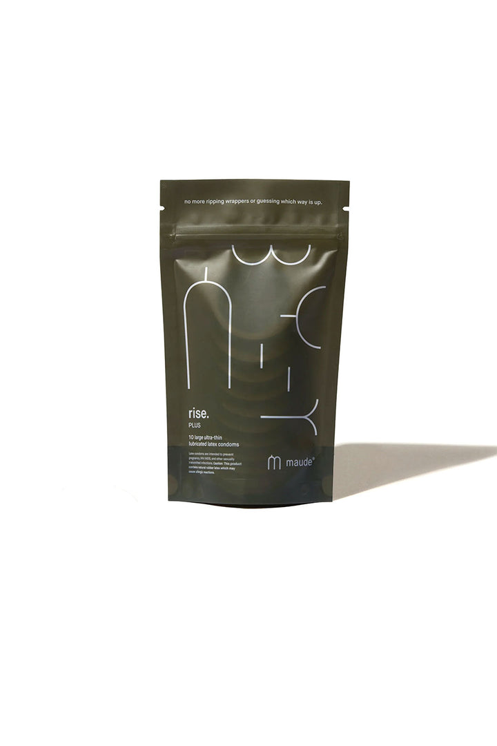 Rise Plus 100% Ultra-Thin Natural Latex Condoms, 10 pack