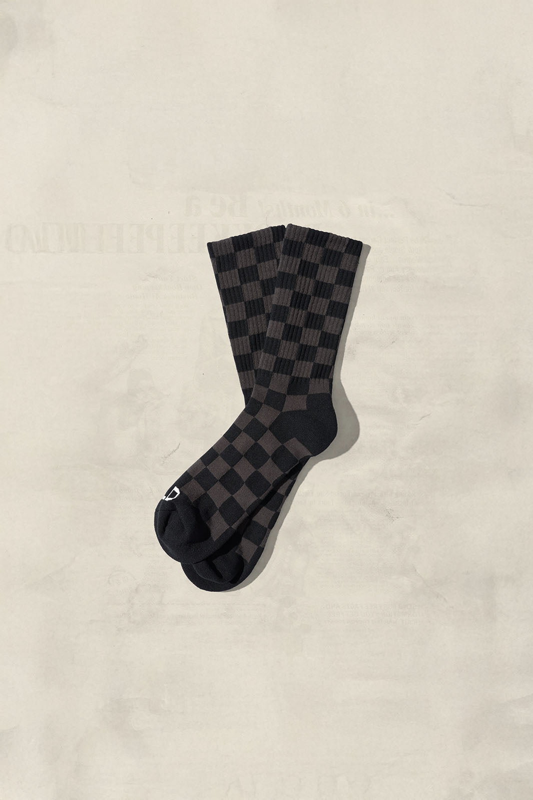 Tonal Checkerboard Sock | Black