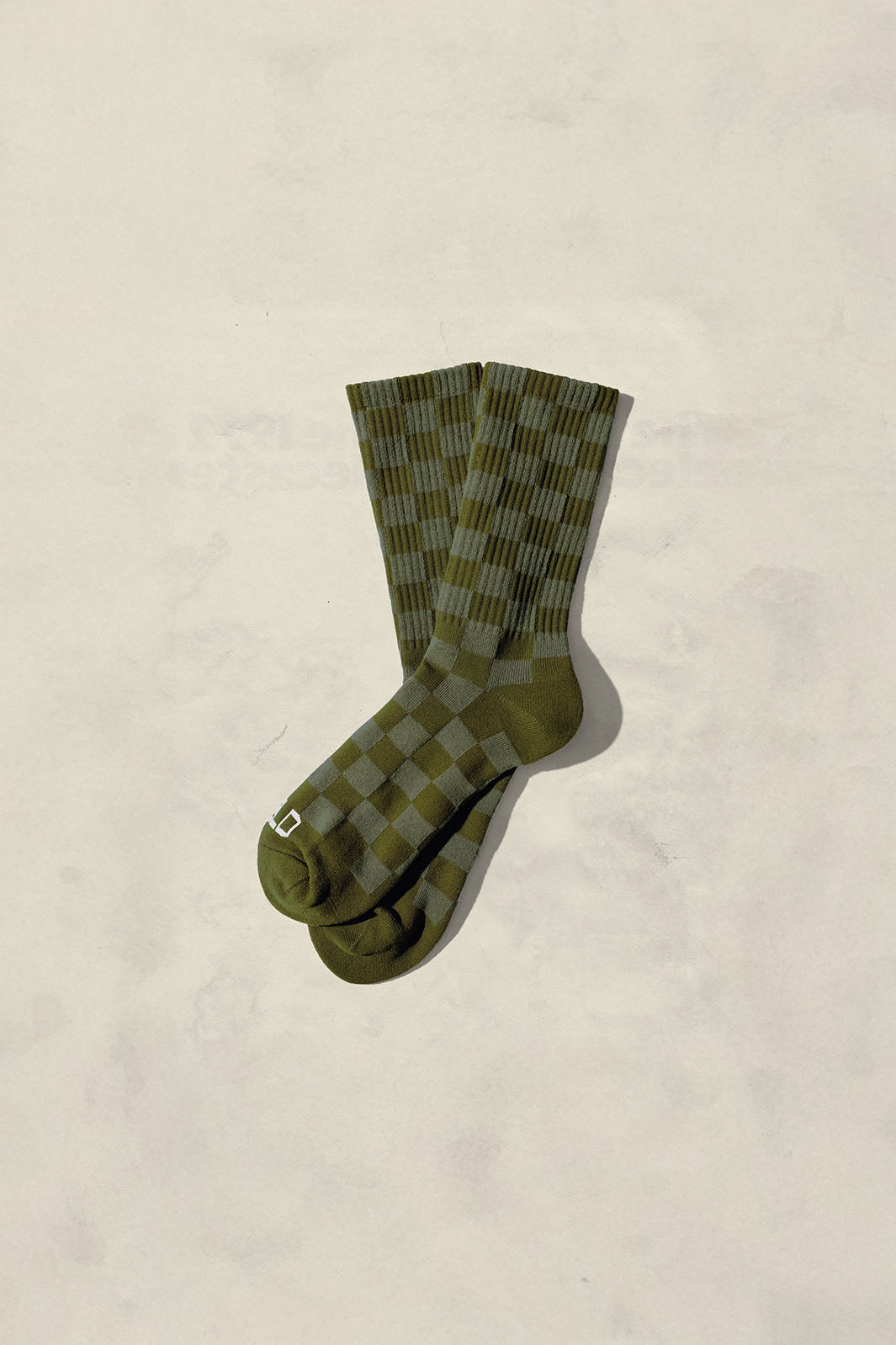 Tonal Checkerboard Sock | Cactus