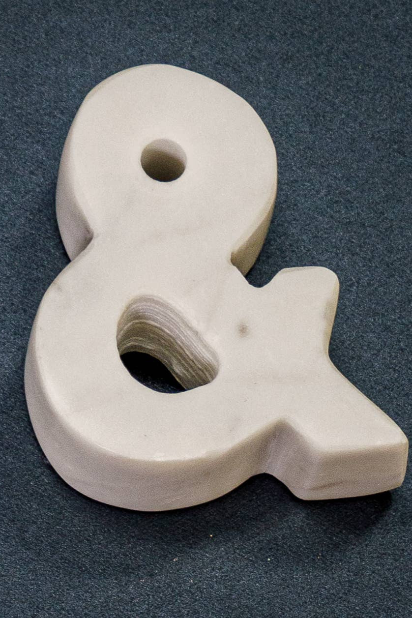 Marble "&" Paperweight