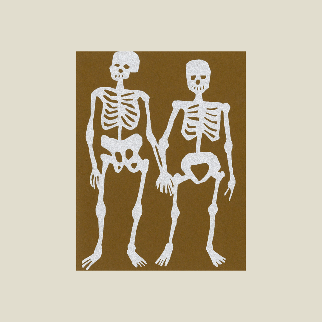 Love skeletons card