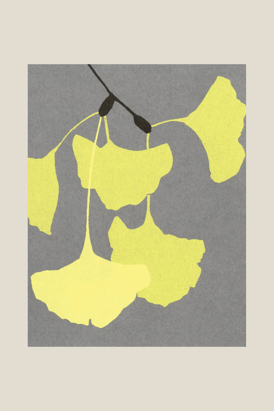 Ginkgo Leaves Card