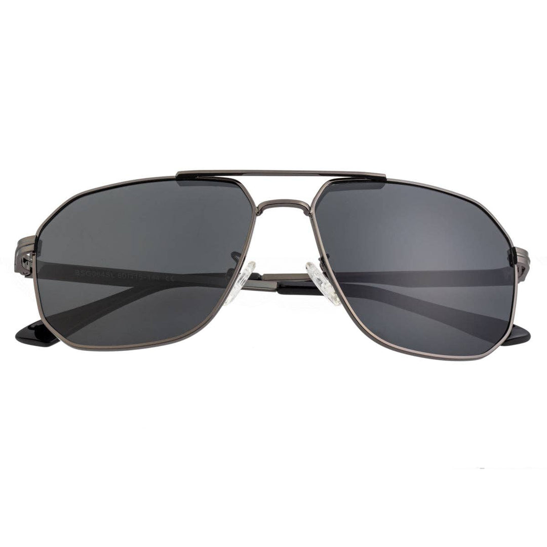 Breed Norma Stainless Steel Polarized Aviator Sunglasses