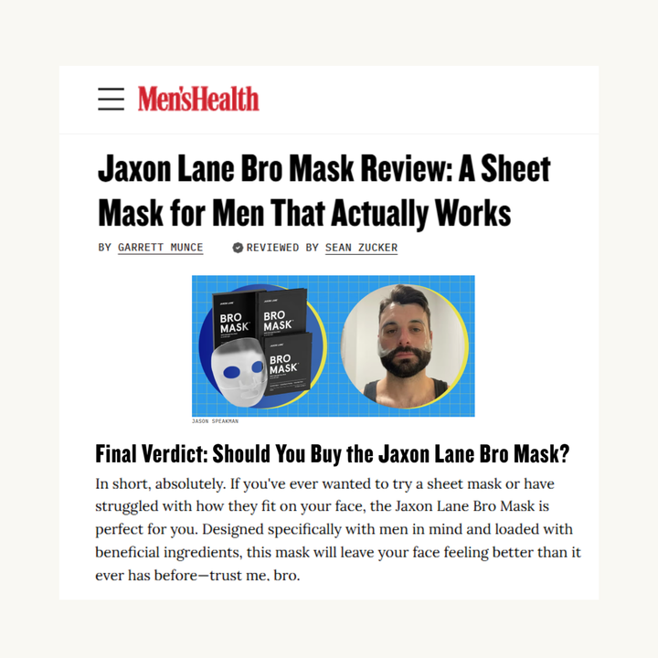 Bro Mask Half Mask Beard Friendly Sheet Mask