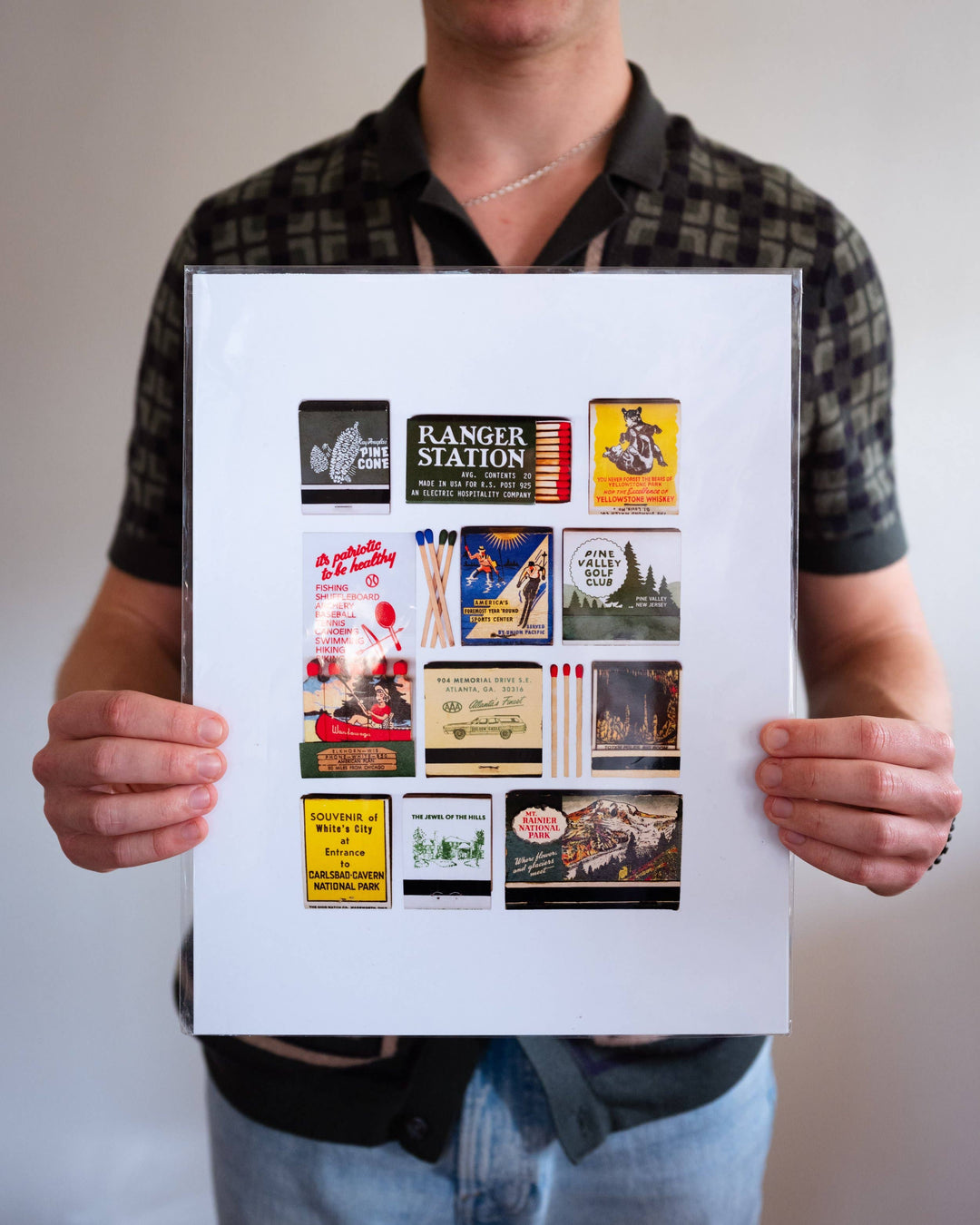 Great Outdoors Vintage Matchbook Collage