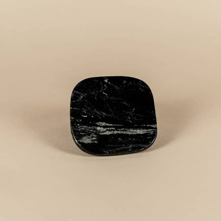 Black Marble Free Form Plate, Small