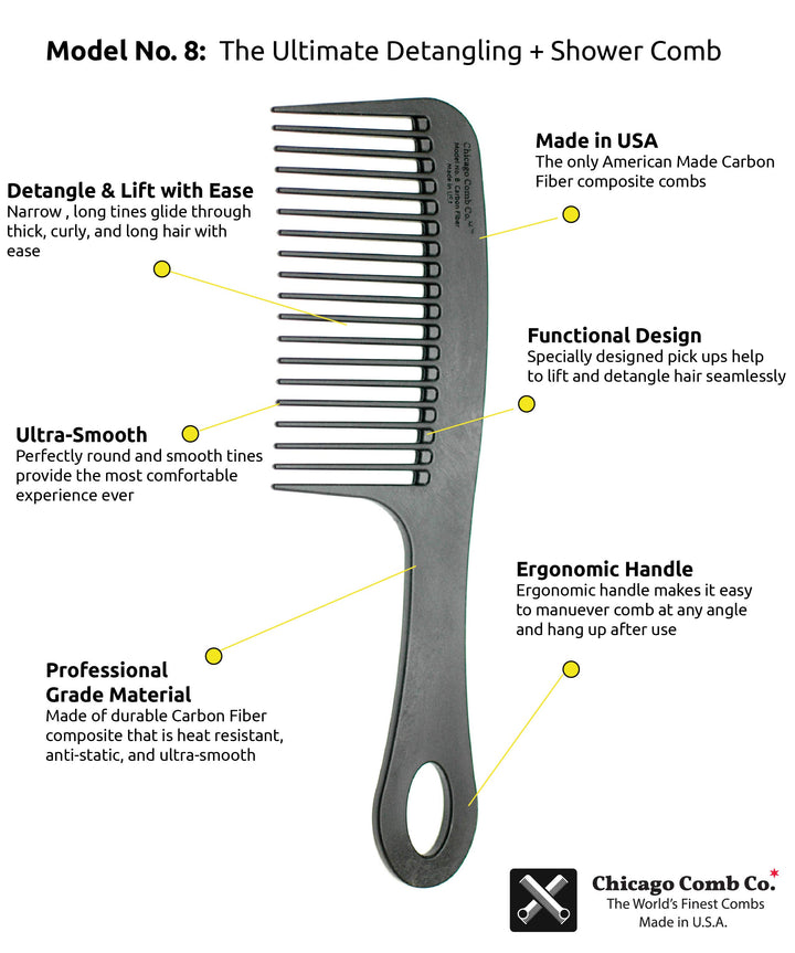Model No. 8 Carbon Fiber Comb