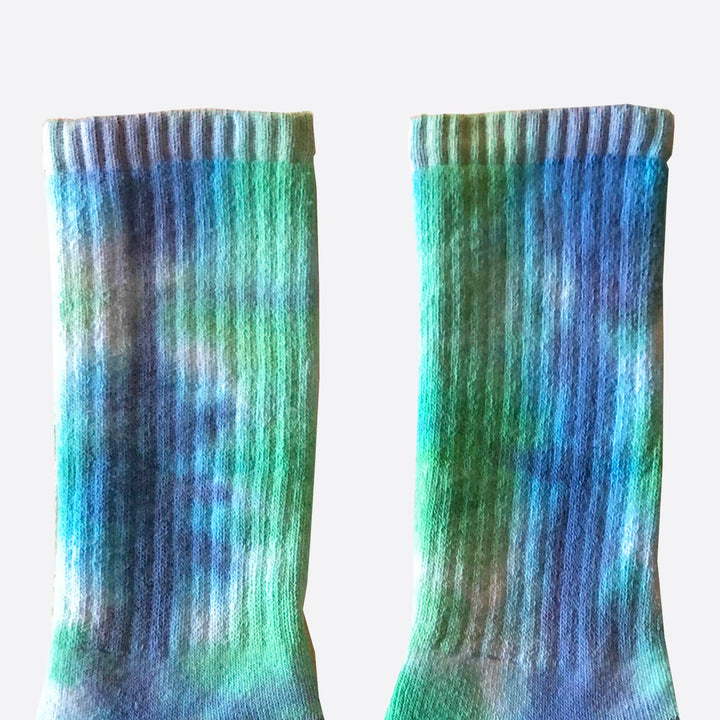Earth ZigZag Tie-Dye XL Socks
