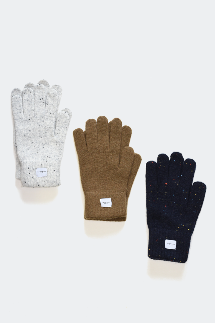 Ribbed Cashmere Wool Knitted Glove