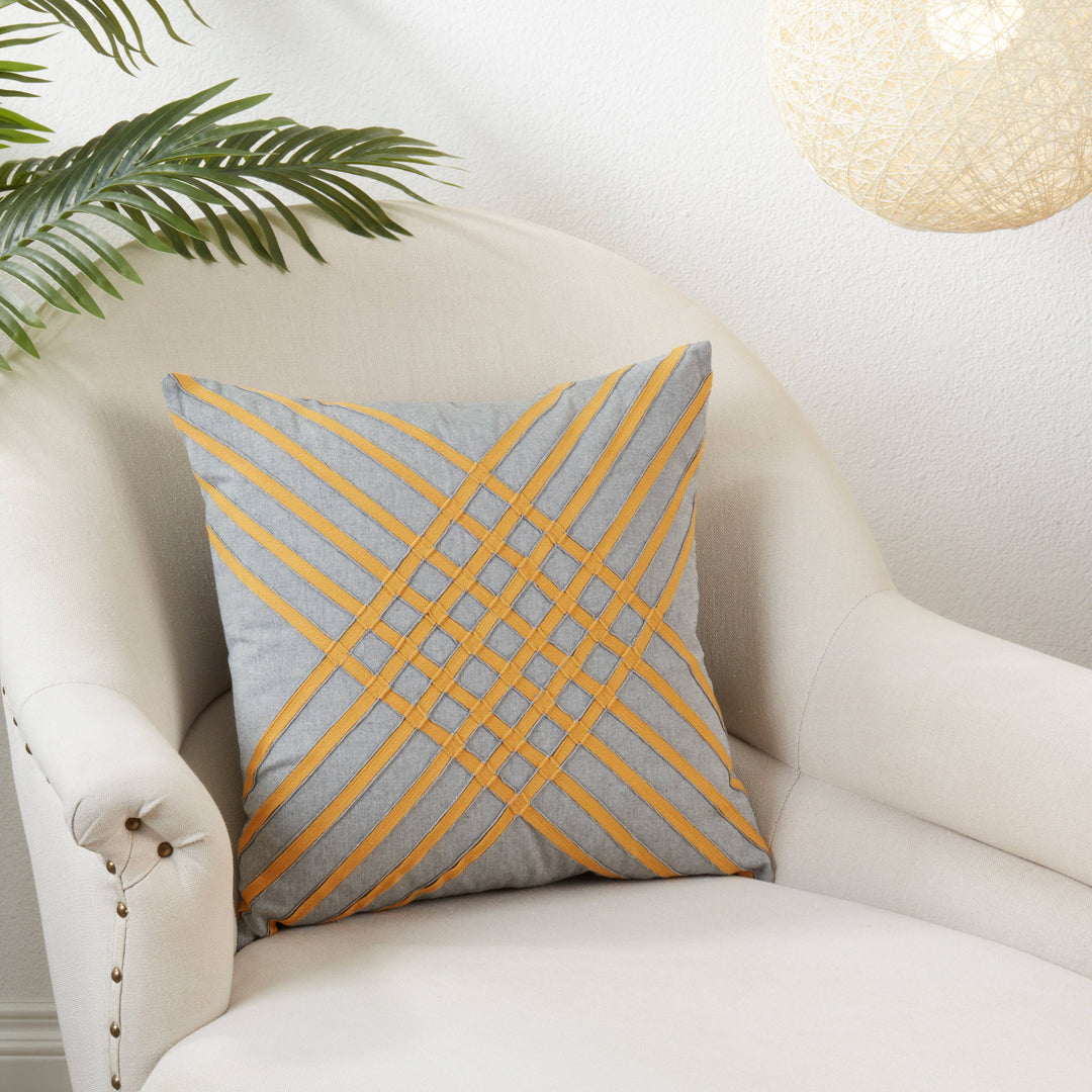 Cross Hatch Throw Pillow