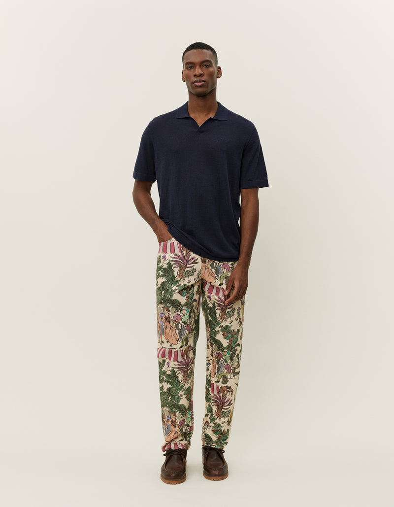 Emmanuel Knit Polo | Dark Navy