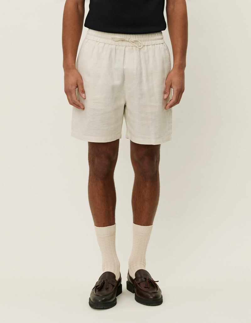Otto Linen Shorts | Ivory