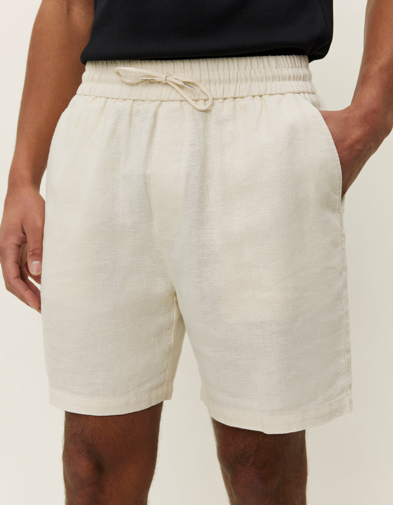 Otto Linen Shorts | Ivory