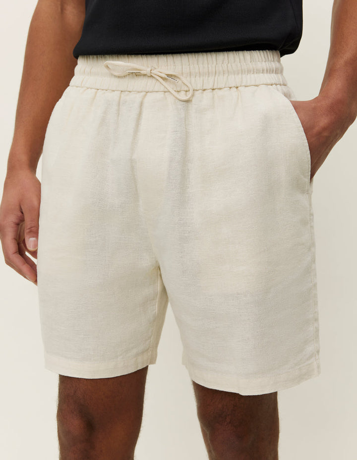 Otto Linen Shorts | Ivory