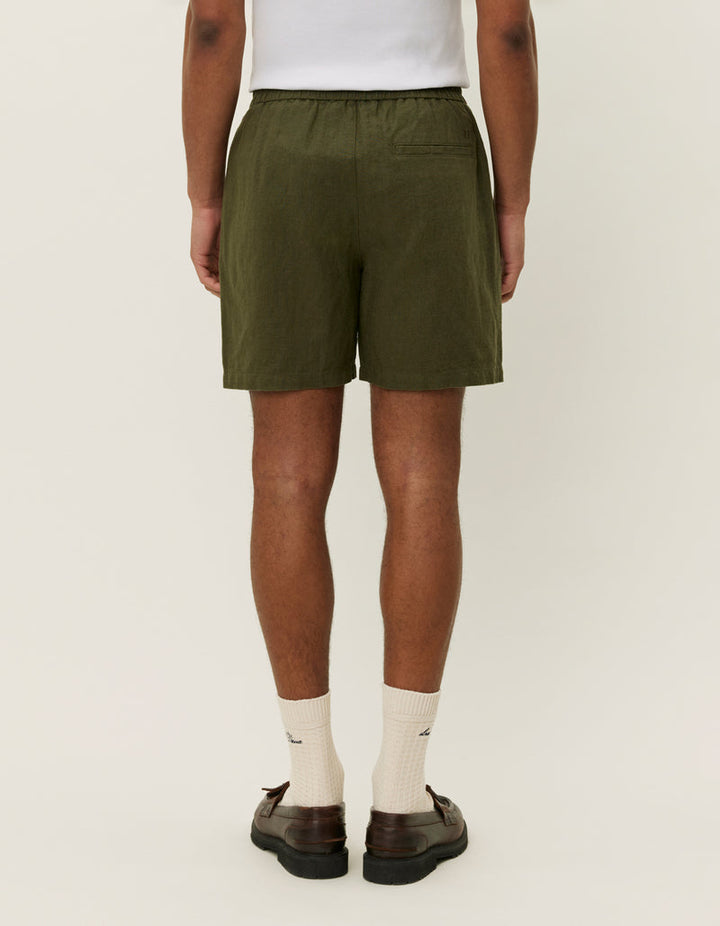 Otto Linen Shorts | Olive Night