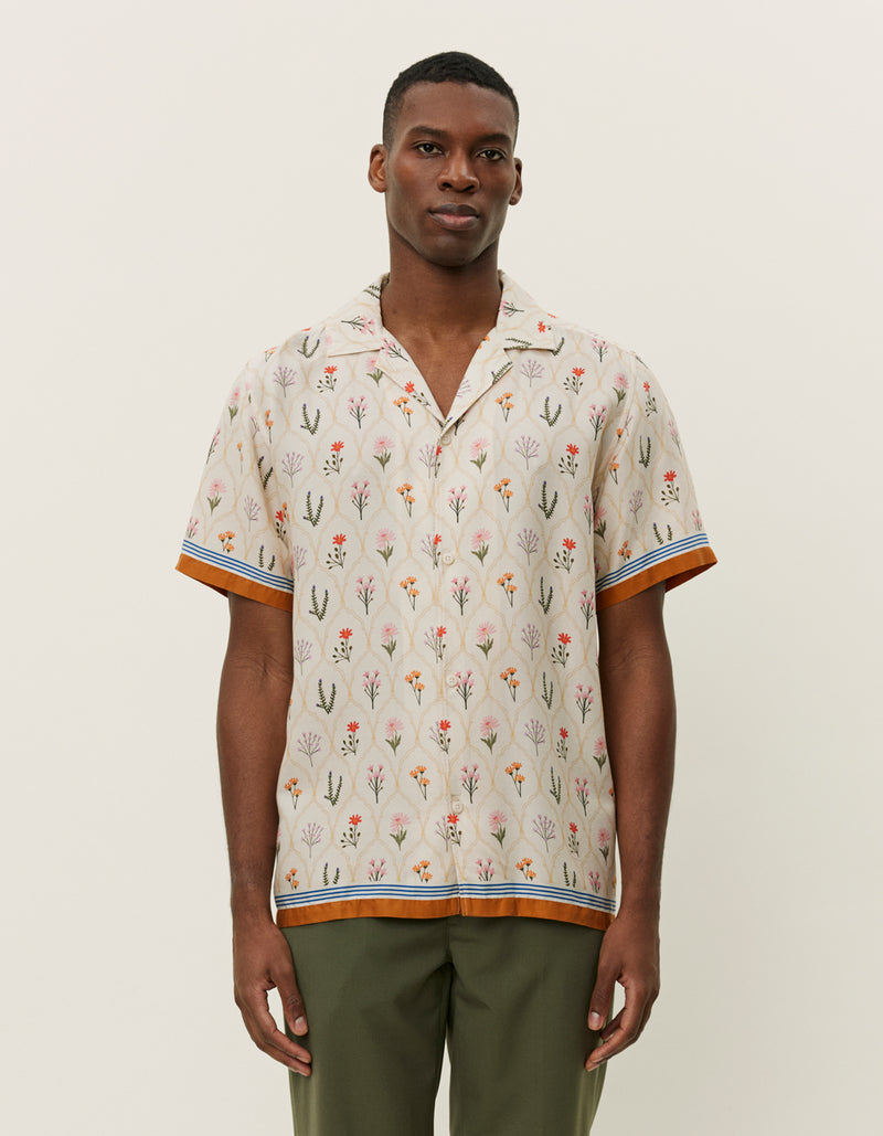 Lukas AOP Wild Flowers SS Shirt | Light Ivory