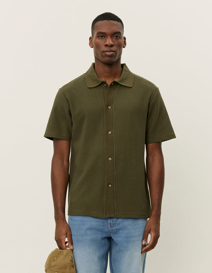 Axel SS Shirt | Olive Night