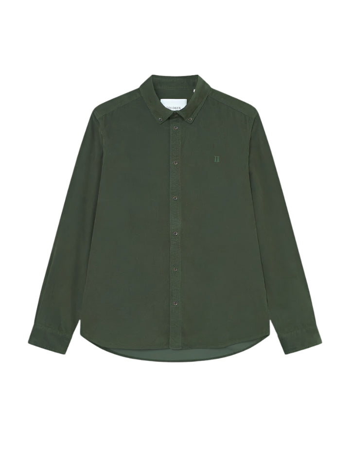 Konrad Pinwale Corduroy Shirt | Duffle Bag Green