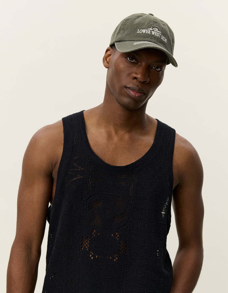 Huxley Lace Tank Top | Black