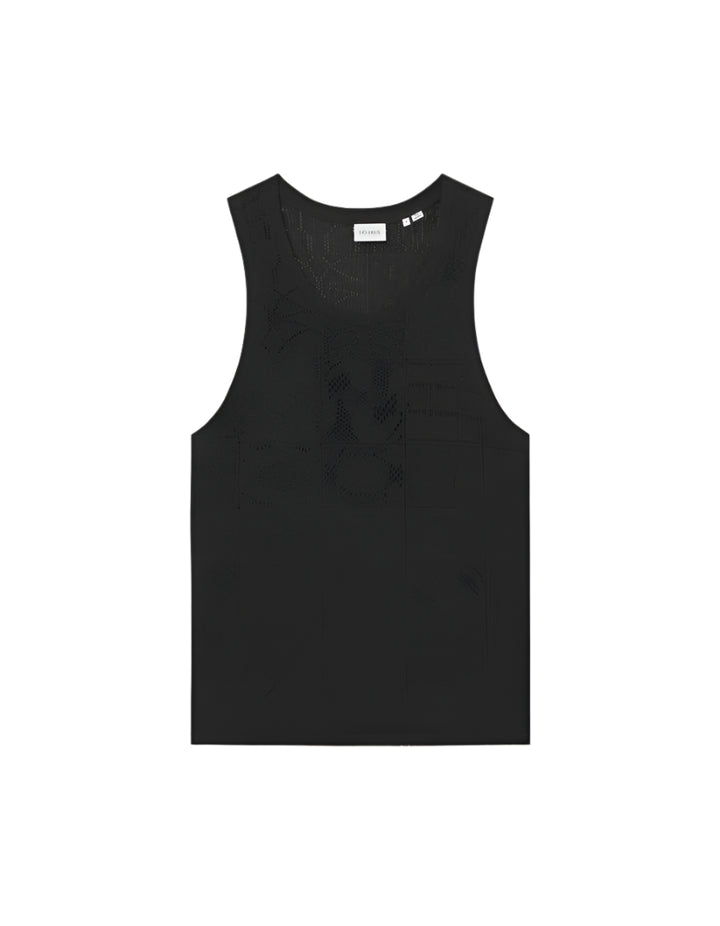 Huxley Lace Tank Top | Black