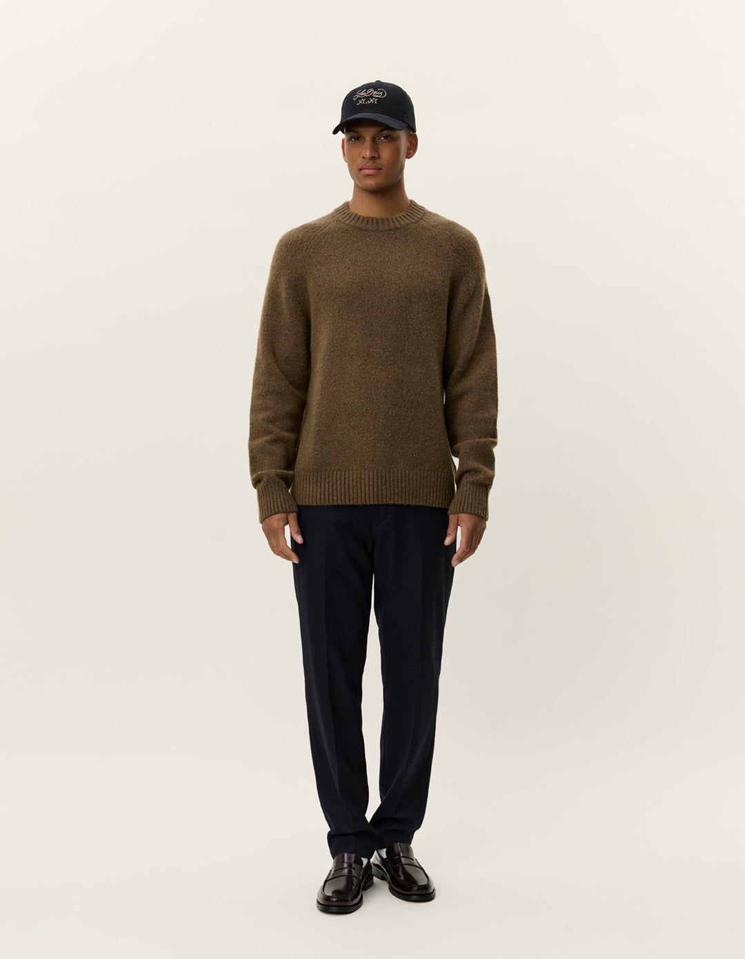 Gilbert Crewneck Knit | Teak Brown