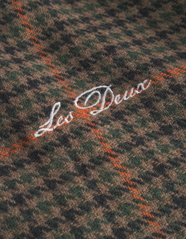 Varsity Houndstooth Jacket | Teak Brown