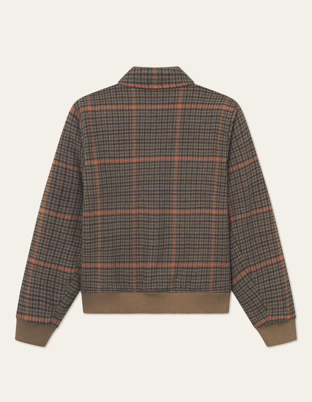 Varsity Houndstooth Jacket | Teak Brown