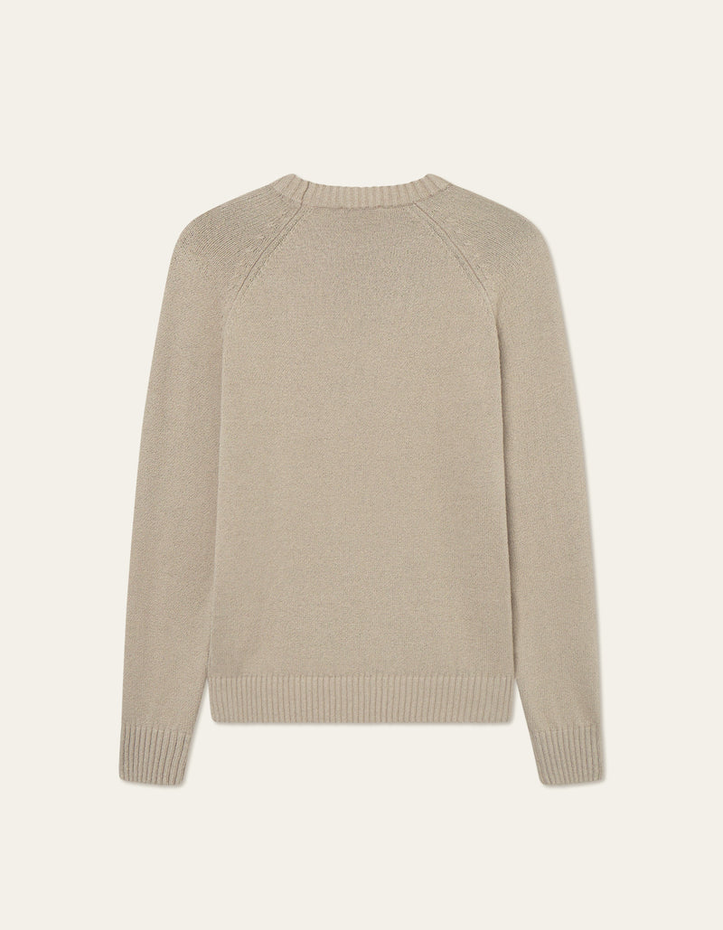 Brad Roundneck Knit | Dark Sand