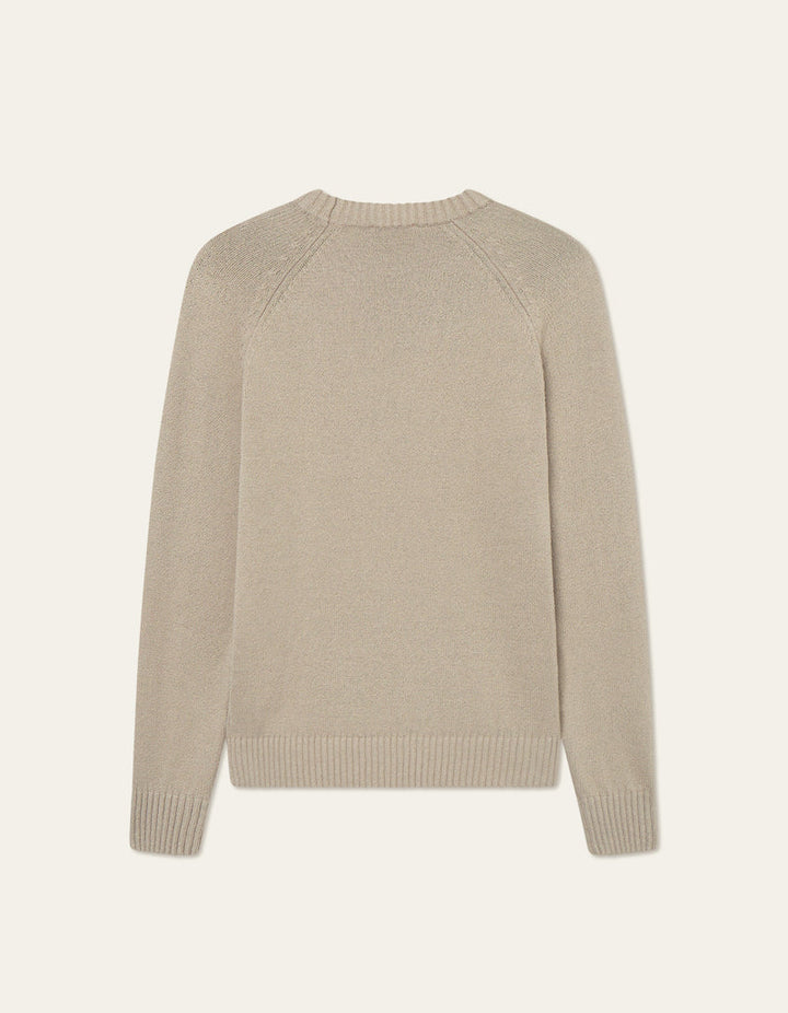 Brad Roundneck Knit | Dark Sand