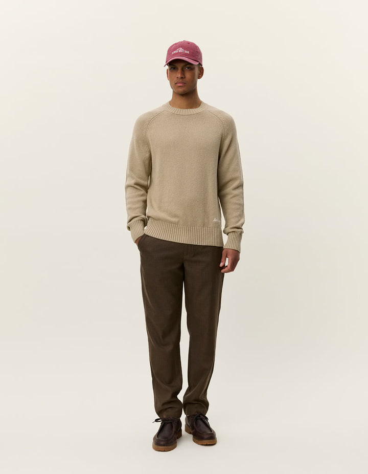 Brad Roundneck Knit | Dark Sand