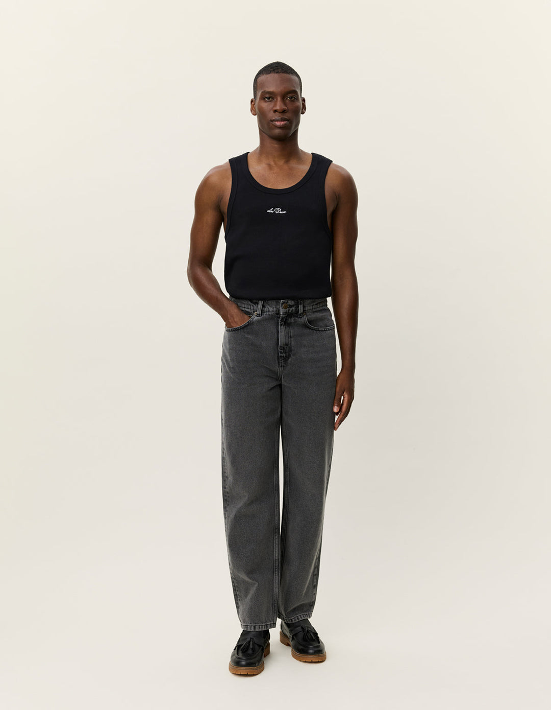 Ricky Washed Jeans | Grey Washed