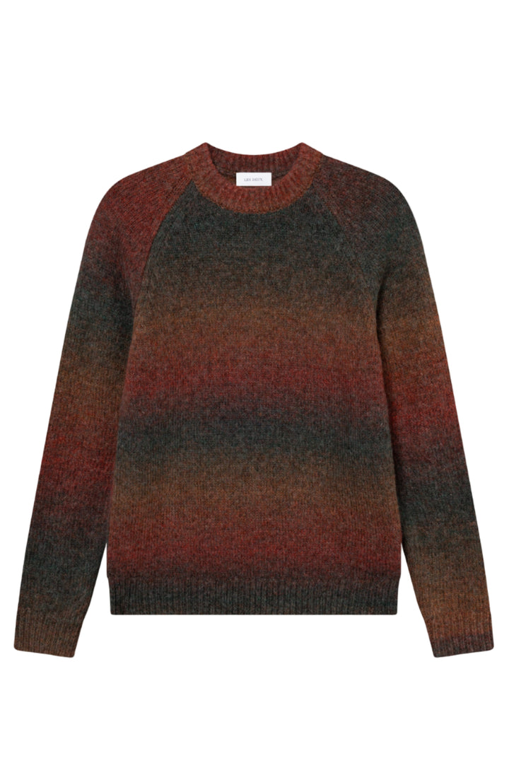 Brad Gradient Knit Jumper | Dark Clay Orange