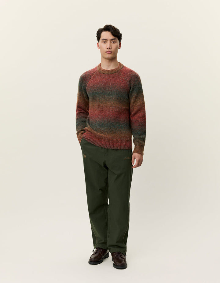 Brad Gradient Knit Jumper | Dark Clay Orange