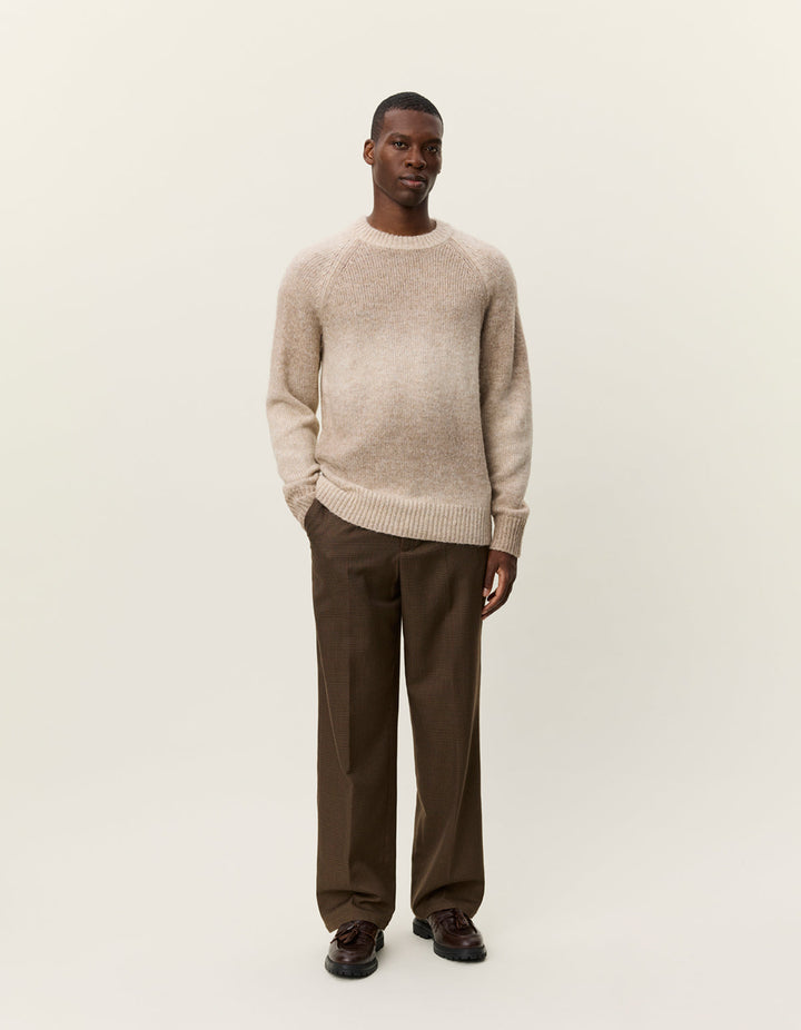 Brad Gradient Knit Jumper | Prairie Sand