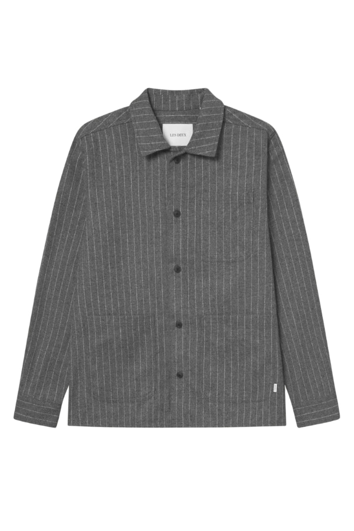 Layton Pinstripe Mouliné Overshirt