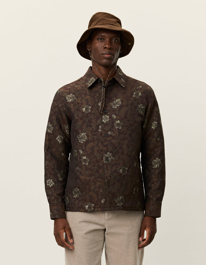Kaleb Flower Jacquard Overshirt